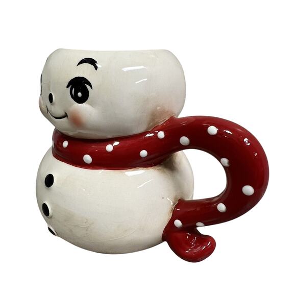 Johanna Parker Ceramic 16oz Vintage Snowman & Reindeer Coffee Cocoa Mug - Picture 3 of 16